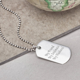 Personalised Location Coordinates Silver Necklace