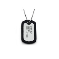 Personalised Mens Identity Tag Necklace