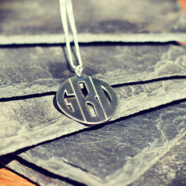 Personalised Mens Monogram Necklace