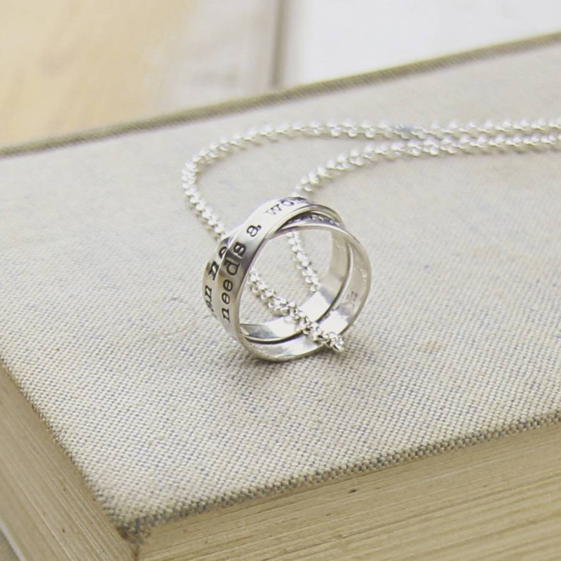 Personalised Men's Rumours Spiral Necklace Personalised men's Rumours spiral necklace