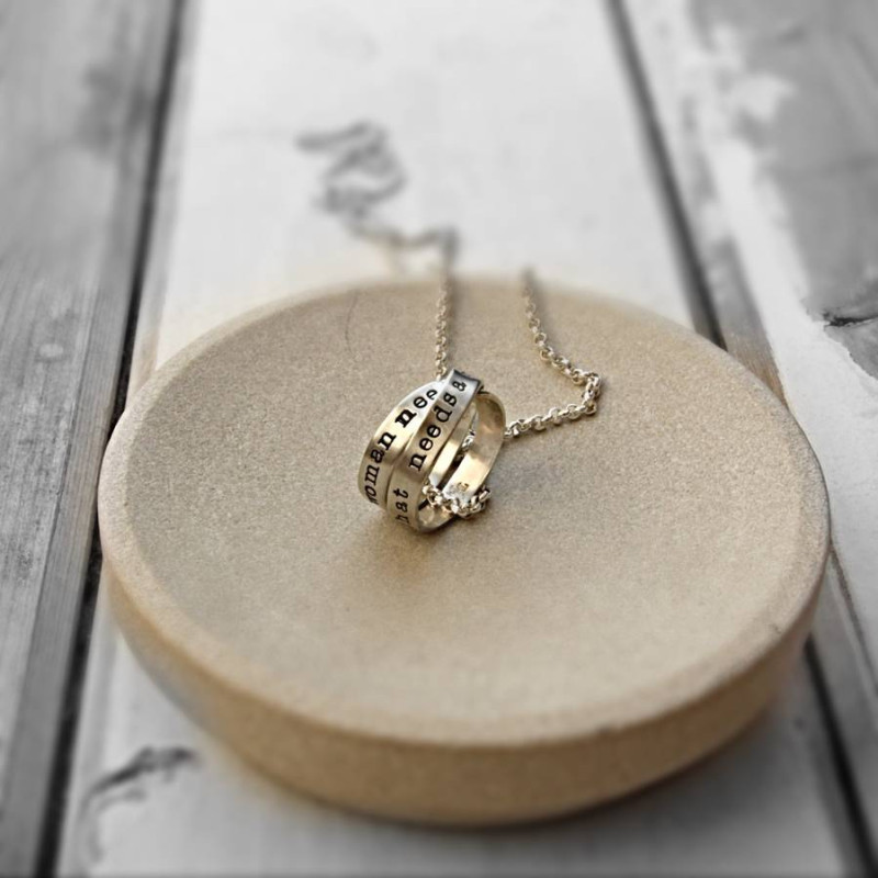 Personalised Men's Rumours Spiral Necklace Personalised men's Rumours spiral necklace