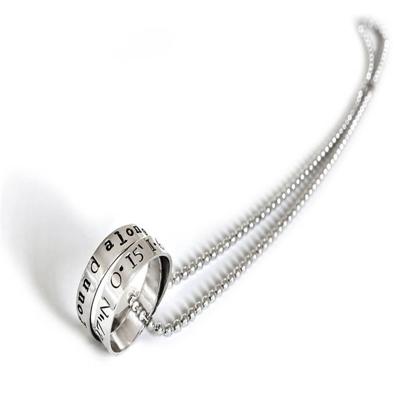 Personalised Men's Rumours Spiral Necklace Personalised men's Rumours spiral necklace