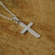 Personalised Mens Silver Cross Pendant