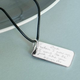 Mens Personalised Dog Tag Necklace