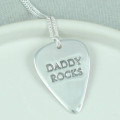Personalised Men's Plectrum Necklace Personalised men's plectrum necklace