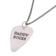 Personalised Mens Silver Plectrum Necklace