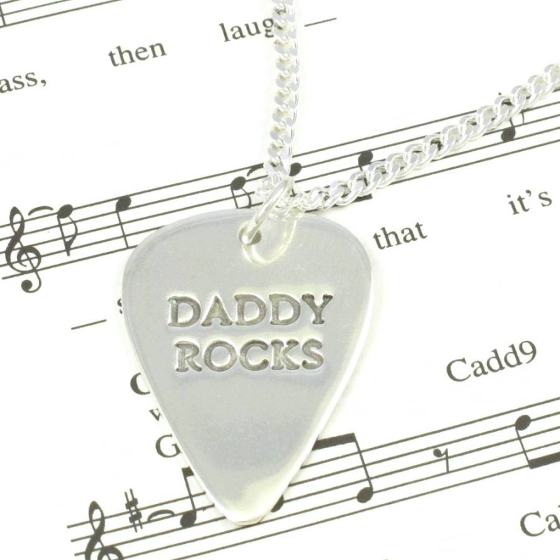 Personalised Men's Plectrum Necklace Personalised men's plectrum necklace product image