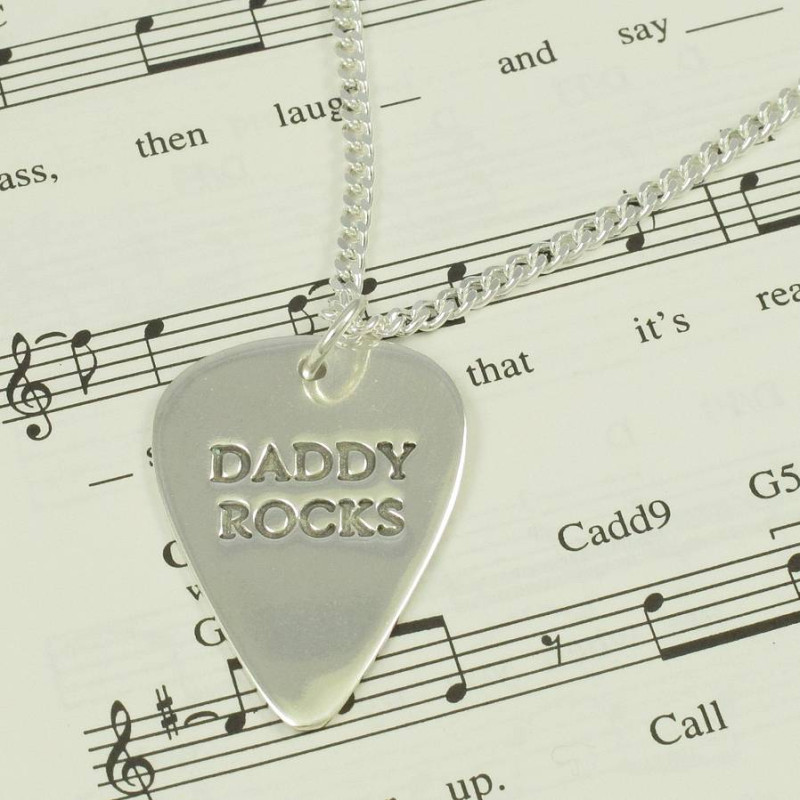 Personalised Men's Plectrum Necklace Personalised men's plectrum necklace product image