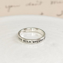 Personalised Silver Message Ring