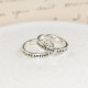 Personalised Silver Message Ring