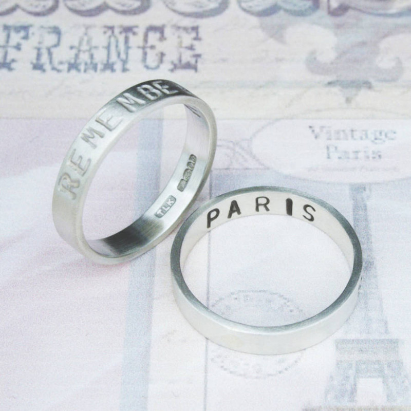 Personalised Remember Your Story Ring Personalised Remember Your Story Ring product view
