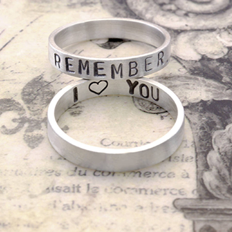 Personalised Remember Your Story Ring Personalised Remember Your Story Ring product view