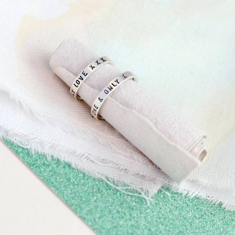 Personalised Script Ring for Couples Personalised Script Ring for Couples product image