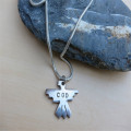 Personalised Silver Thunderbird Necklace Detail Personalised Thunderbird necklace detail