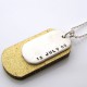 Personalised Silver And Wood Dog Tags