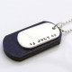 Personalised Silver And Wood Dog Tags
