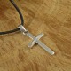 Personalised Silver Cross Necklace