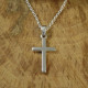 Personalised Silver Cross Necklace