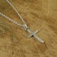 Personalised Silver Cross Necklace