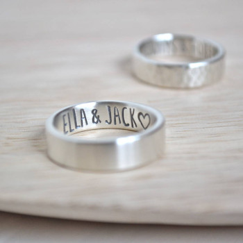 Silver Secret Message Ring