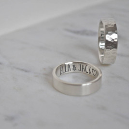 Silver Secret Message Ring