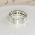 Personalised Silver Hidden Message Ring Personalised silver hidden message ring