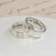 Personalised Silver Hidden Message Ring