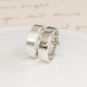 Personalised Silver Hidden Message Ring