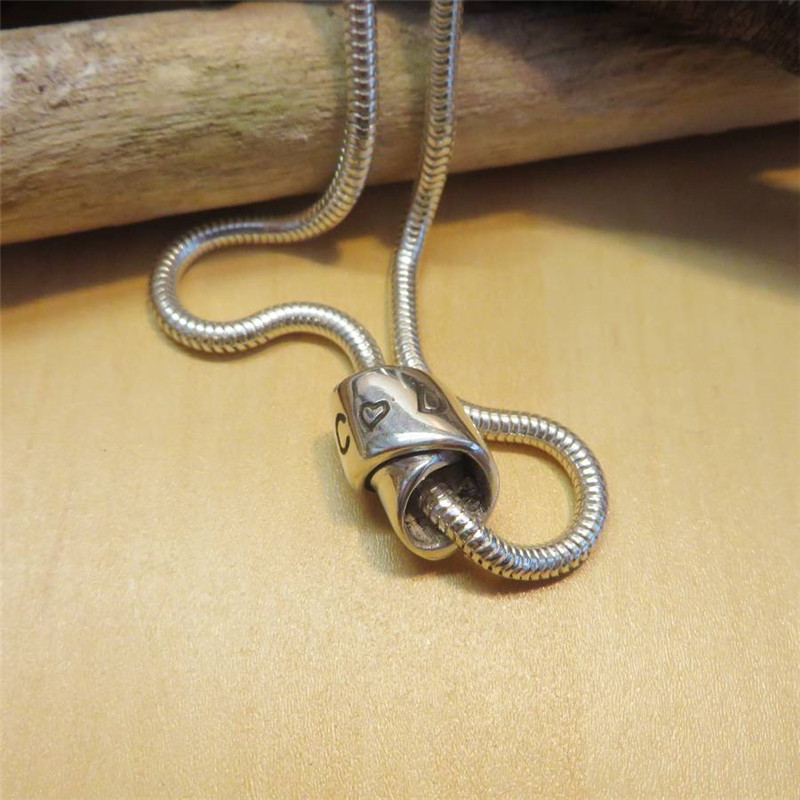 Personalised Silver Infinity Knot Necklace Personalised silver infinity knot necklace