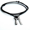 Personalised Silver Key Pendant Detail Personalised silver key pendant necklace detail