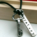 Personalised Silver Key Pendant Personalised silver key pendant necklace