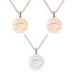 Personalised Silver And Gold Love Token Pendant