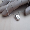 Personalised silver rune necklace product image