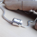 Personalised silver rune thong necklace product view