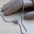 Personalised silver rune thong necklace product view