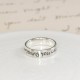 Personalised Silver Script Ring
