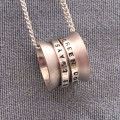 Personalised Silver Spinner Pendant Personalised Silver Spinner Pendant product image