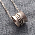 Personalised Silver Spinner Pendant Personalised Silver Spinner Pendant product image