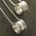 Personalised Silver Spinner Pendant Personalised Silver Spinner Pendant product image