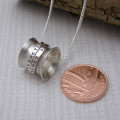 Personalised Silver Spinner Pendant Personalised Silver Spinner Pendant product image