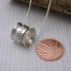 Personalised Silver Spinner Pendant