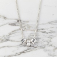 Personalised Womens Silver Storyteller Necklace