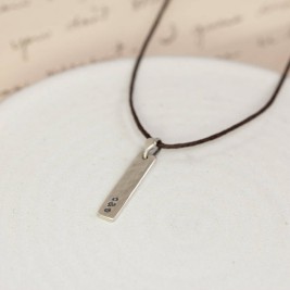 Personalised Sterling Silver Tag Necklace