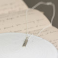 Personalised Sterling Silver Tag Necklace Personalised sterling silver tag necklace product view
