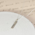 Personalised Sterling Silver Tag Necklace Personalised sterling silver tag necklace product view