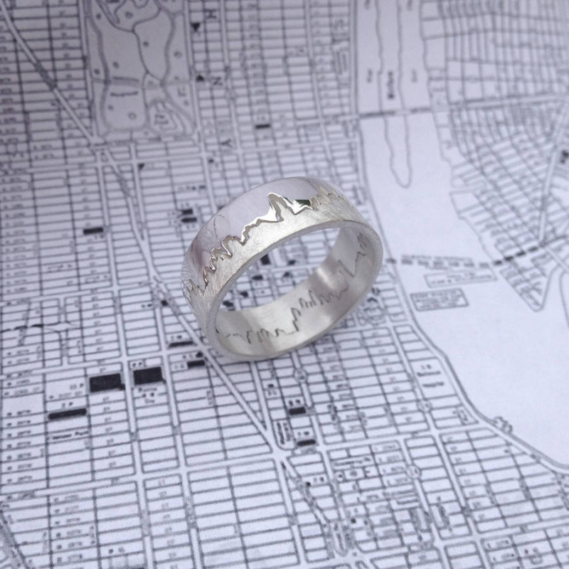 Personalised City Skyline Ring product image
