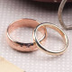 Personalised Solid Gold Wedding Band Set