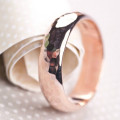 Personalised solid gold wedding band set