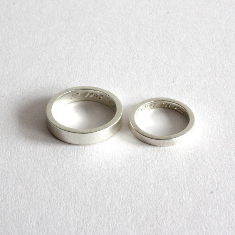 Personalised 5 mm Band Ring Personalised 5 mm band ring product view
