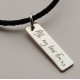 Personalised Your Handwriting Leather Necklace